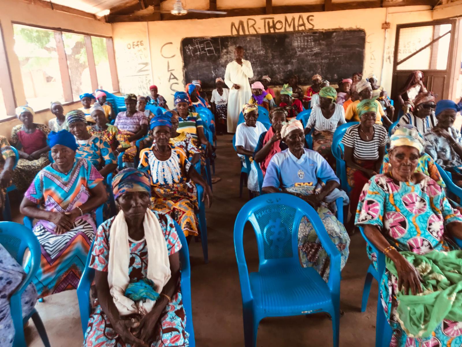 Girls in classroom learning